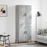  Visoka komoda siva betona 69,5x34x180 cm od konstruiranog drva Cijene