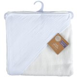 Bébé Douceur Bijeli dječji ručnik s kapuljačom od muslina 75x75 cm – | shoptok.hr