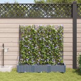 vidaXL Vrtna sadilica Svjetlosiva Plastika 120 x 40 x 126 cm Sadilice Cijene