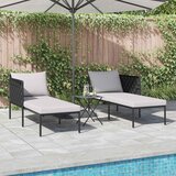  Ležaljka na suncu s jastukom Antracit 153 x 115 x 69.5 cm | shoptok.hr