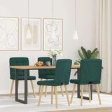  Jedilni stoli 4 kosi temno zelene tkanine, (21822167) | Shoptok.si
