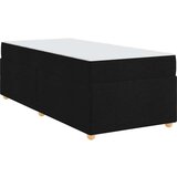  Konstrukcija postelje z vzmetnico Črna 90 x 190 cm blago | Shoptok.si