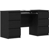  Stol s ladicama Crni hrast 140 x 50 x 76 cm Konstruirano drvo | shoptok.hr