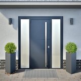  Vrtne sadilice 2 kom antracit trokutaste 40x34,5x75 cm čelične | Eponuda.ba