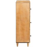 vidaXL Visok predalnik Svetlo rjava 40 x 33 x 110 cm trden mangov les | Shoptok.si