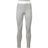 Reebok Sport Sportske hlače siva melange / kivi zelena / bijela