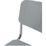 Ixia Sivi jedilni stoli v kompletu 4 ks Chrome – | Shoptok.si
