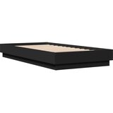 vidaXL Posteljni okvir z LED lučkami črn 75x190 cm | Shoptok.si