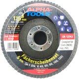 ALPHA TOOLS 5-delni set brusilnih plošč Alpha Tools (Premer plošče: 115 mm, granulacija 40, 60, 80, 100 in 120) Cene