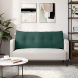  Jastuk za leđa Tamnozelena 120 x 24 x 50 cm Baršun | shoptok.hr