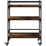 vidaXL Kuhinjska kolica boja hrasta 65x40x86 5 cm konstruirano drvo | shoptok.hr