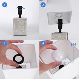 Aigostar Stona lampa 1xE14/40W/230V siva/bela | Eponuda.com