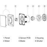 STERR 100mm kopalniški odvodni ventilator z nepovratno loputo | Shoptok.si