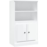 Maison Chic Visoka omara - Komoda - Predalnik visok sijaj bela 60x35,5x103,5 cm inženirski les, (21718825) Cene