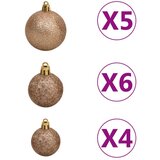  Umjetno božićno drvce 150 LED sa šarkama i kuglicama 150 cm | shoptok.hr