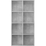 vidaXL knjižna omara / komoda betonsko siva 66x30x130 cm iverna plošča | Shoptok.si