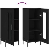  Komoda crna 34,5 x 34 x 90 cm od konstruiranog drva | shoptok.hr