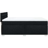  Krevet s oprugama i madracem crni 140 x 190 cm od tkanine | shoptok.hr