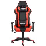 vidaXL Okretna igraća stolica crvena PVC | shoptok.hr