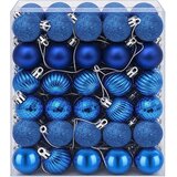  Set božićnih kuglica 150 kom. Plava 3 cm Polistiren | shoptok.hr