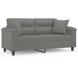  Dvosjed s jastucima tamnosivi 140 cm od mikrovlakana | shoptok.hr