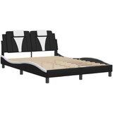  Okvir kreveta LED crno-bijeli 120 x 200 cm umjetna koža | shoptok.hr