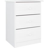 Maison Chic Nočna omarica - Nočna miza ALTA bela 41x35x55,5 cm trdna borovina, (21688432) Cene