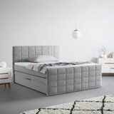 Mömax Postelja Boxspring Damon, Siva, 160x200 | Shoptok.si