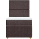  Krevet s oprugama i madracem tamnosmeđi 80x200 cm od tkanine | shoptok.hr