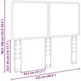  Uzglavlje Umjetnički hrast 120 cm Konstruirano drvo | shoptok.hr