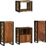 vidaXL Komplet pohištva za kopalnico 4 pcs Trden recikliran les | Shoptok.si