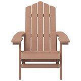  Vrtna stolica Adirondack sa stolićem HDPE smeđa | shoptok.hr