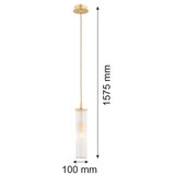  Argon 8489 - Viseći luster HAMPTON na sajli 1xE14/7W/230V zlatna | Eponuda.com