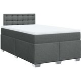 vidaXL Krevet box spring s madracem tamnosivi 120 x 190 cm tkanina | shoptok.hr