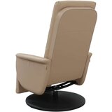  Naslonjač od umjetne kože s osloncem za noge boja cappuccina | shoptok.hr