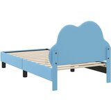  Okvir za krevet s uzglavljem Plava 80 x 160 cm PU | shoptok.hr