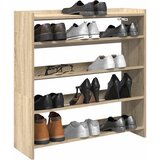 vidaXL Regal za čevlje sonoma hrast 80x25x81 cm inženirski les cene