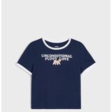 Sinsay Pamučna majica s printom psa | shoptok.hr