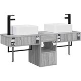  Set ormarića za kupaonicu 3 kom. Siva Sonoma 53 x 35 x 39 cm | shoptok.hr