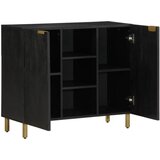 Maison Chic Komoda - Predalnik črn 90x33x75 cm inženirski les, (21716263) Cene