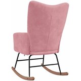  Stolica za ljuljanje ružičasta baršunasta | shoptok.hr