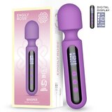 ENGILY ROSS Digital Whisper Wand Massager with Digital Screen 17cm Purple Cene