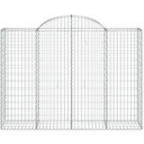 Lučne gabionske košare 2 kom 200x50x140/160cm pocinčano željezo Cijene
