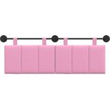  Držeće uzglavlje Zidne Ružičasta 150 x 55 x 5 cm tkanina - Ružičasta 140 cm bez LED | shoptok.hr