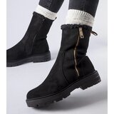 Gemre Black insulated ankle boots with a zipper Sunnyslope Cene