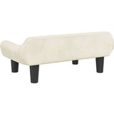 vidaXL Dječja fotelja krem 70x40x24 cm baršunasta | shoptok.hr