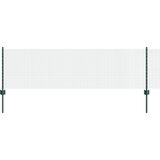 vidaXL varjena žična ograja z 11 U stebrički Zelena 0.6x25 m jeklo | Shoptok.si