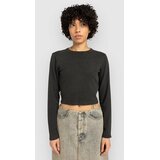 Element Icon Crop Majica z dolgimi rokavi off black Cene
