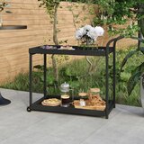 vidaXL barska kolica crna 100 x 45 x 83 cm od poliratana Cijene