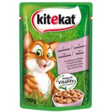 Kitekat sosić za odrasle mačke, komadići lososa, 100g Cene